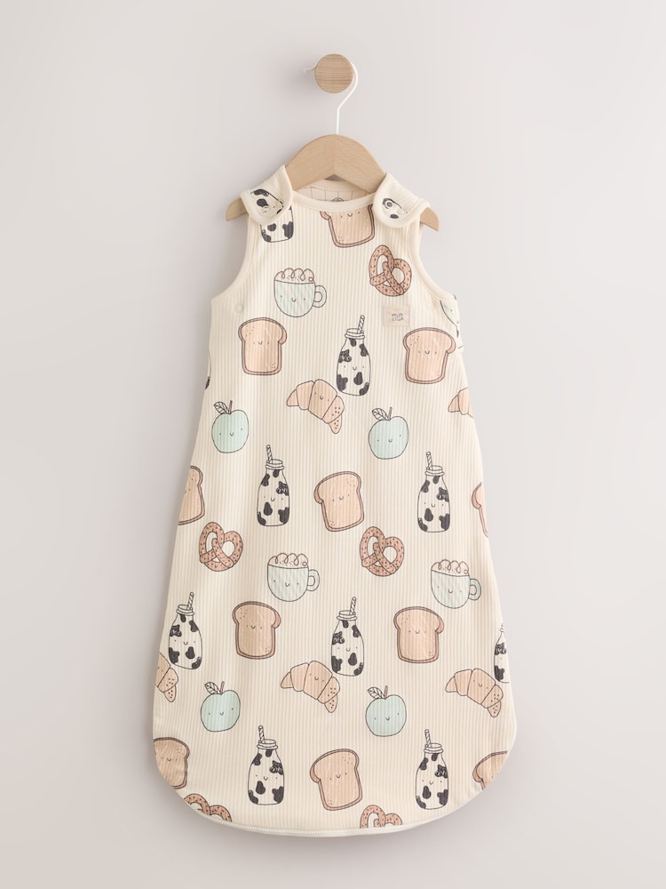 Neutral Milk Club Breakfast 1 Tog Sleeveless Baby Sleep Bag