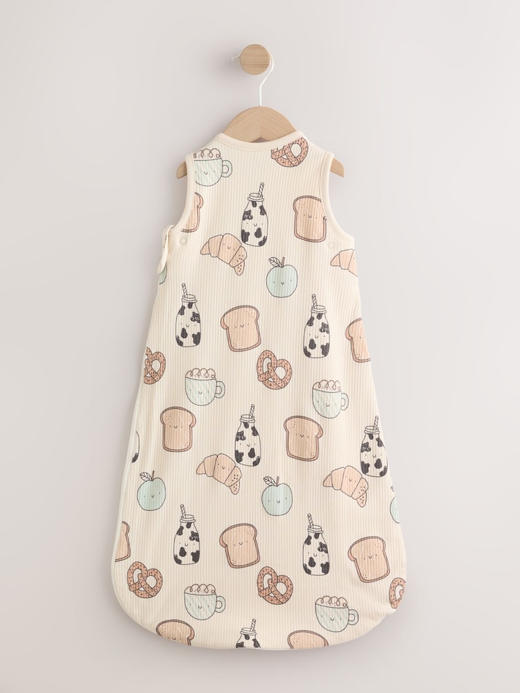 Neutral Milk Club Breakfast 1 Tog Sleeveless Baby Sleep Bag