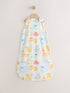 Neutral Safari Animals 1 Tog Sleeveless Baby Sleep Bag