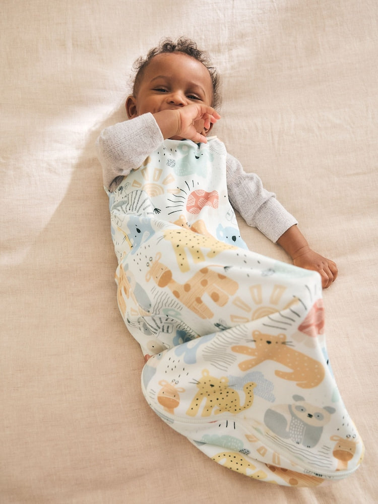 Neutral Safari Animals 1 TOG Sleeveless Baby Sleep Bag