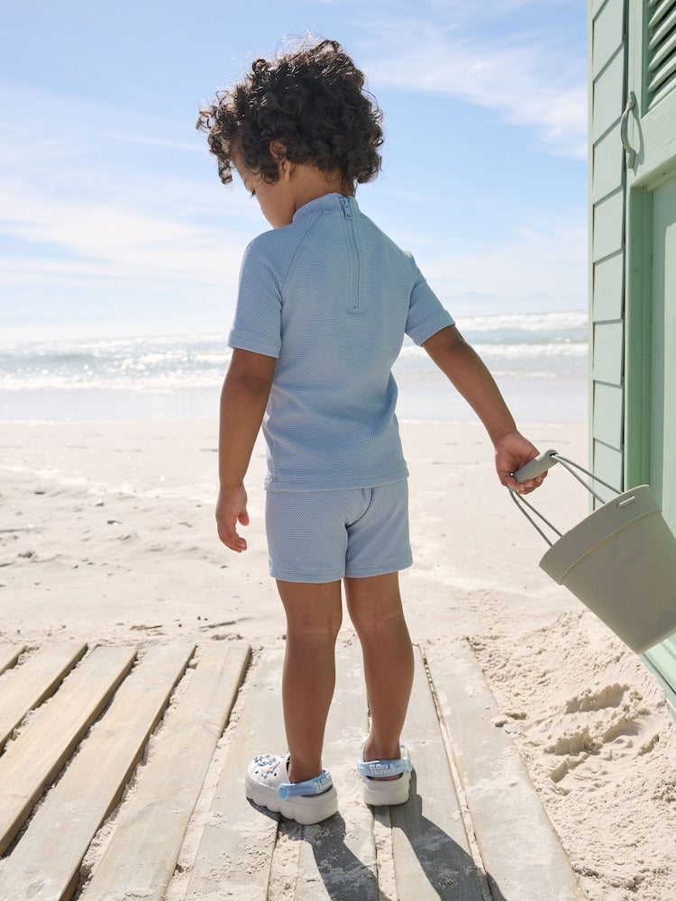 Blue Textured Swim Set (3mths-7yrs)
