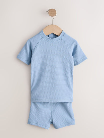 Blue Textured Swim Set (3mths-7yrs)