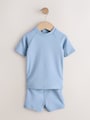 Blue Textured Swim Set (3mths-7yrs) - Size 3-6 Months (62-68cm)