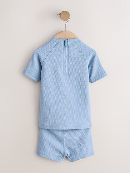 Blue Textured Swim Set (3mths-7yrs)
