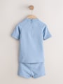 Blue Textured Swim Set (3mths-7yrs) - Size 3-6 Months (62-68cm)