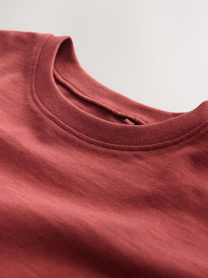 Rust Brown Short Sleeve Peplum T-Shirt (3mths-7yrs)