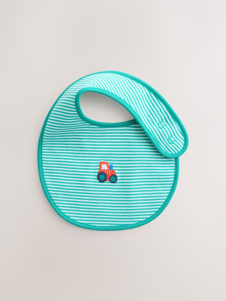 Multi Farm 5 Pack Baby Bibs