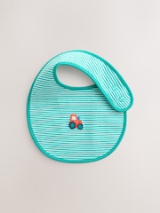Multi Farm 5 Pack Baby Bibs - Size One