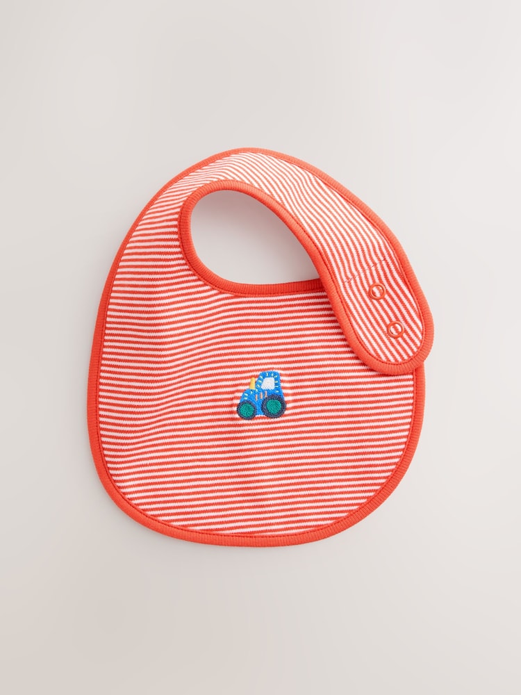 Multi Farm 5 Pack Baby Bibs - Size One
