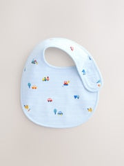 Multi Farm 5 Pack Baby Bibs - Size One