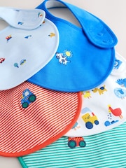Multi Farm 5 Pack Baby Bibs - Size One