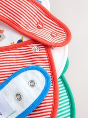 Multi Farm 5 Pack Baby Bibs - Size One