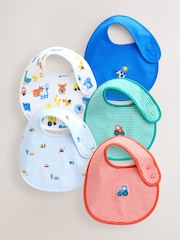 Multi Farm 5 Pack Baby Bibs - Size One