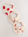 Red Tomato Baby Bibs 3 Pack - Size One