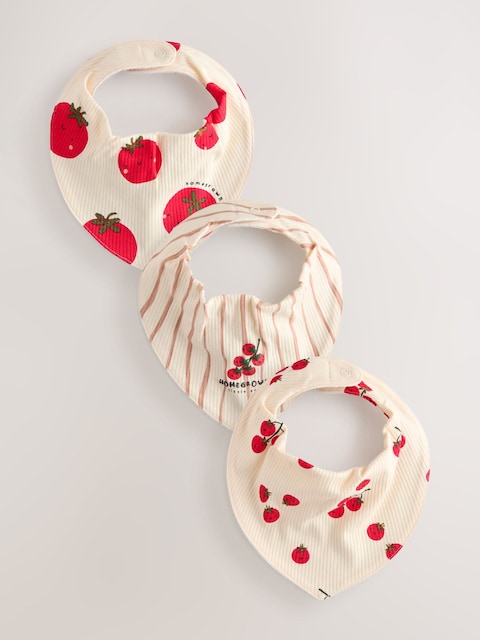 Red Tomato Baby Bibs 3 Pack - Size One