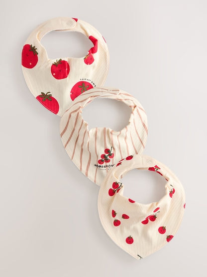 Red Tomato Baby Bibs 3 Pack - Size One
