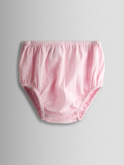JoJo Maman Bébé Pink Flopsy Bunny Embroidered Dress &amp; Knicker Set
