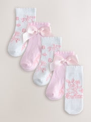 Baker by Ted Baker 5 Pack Socks - Size Up To 3 Months (50 - 62cm)