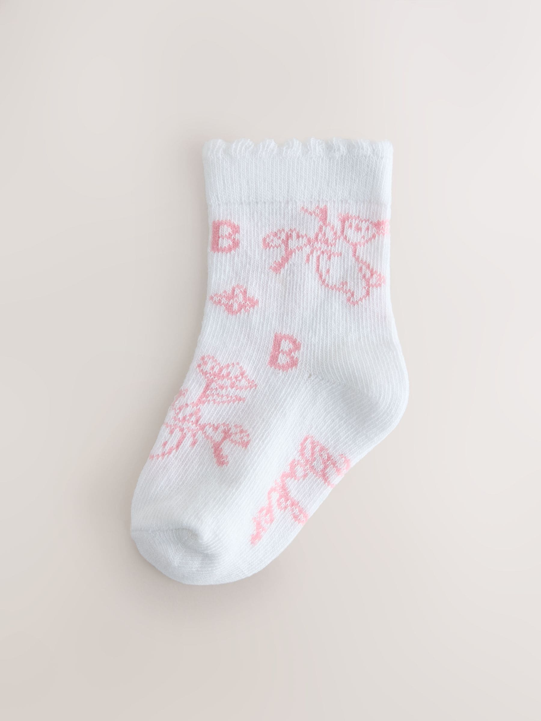 Baker by Ted Baker 5 Pack Socks - Size Up To 3 Months (50 - 62cm)