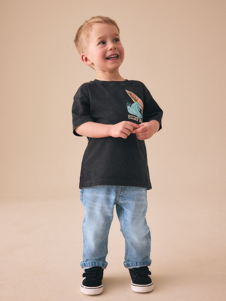 Light Blue Regular Fit Comfort Stretch Jeans (3mths-7yrs)