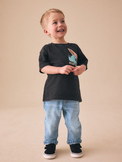 Light Blue Regular Fit Comfort Stretch Jeans (3mths-7yrs) - Size 3-6 Months (62-68cm)