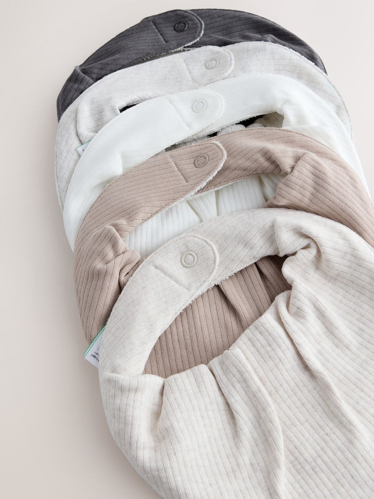 Neutral Baby Bibs 5 Pack
