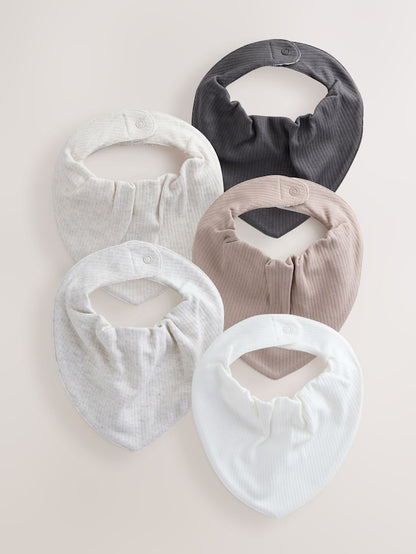 Neutral Baby Bibs 5 Pack - Size One