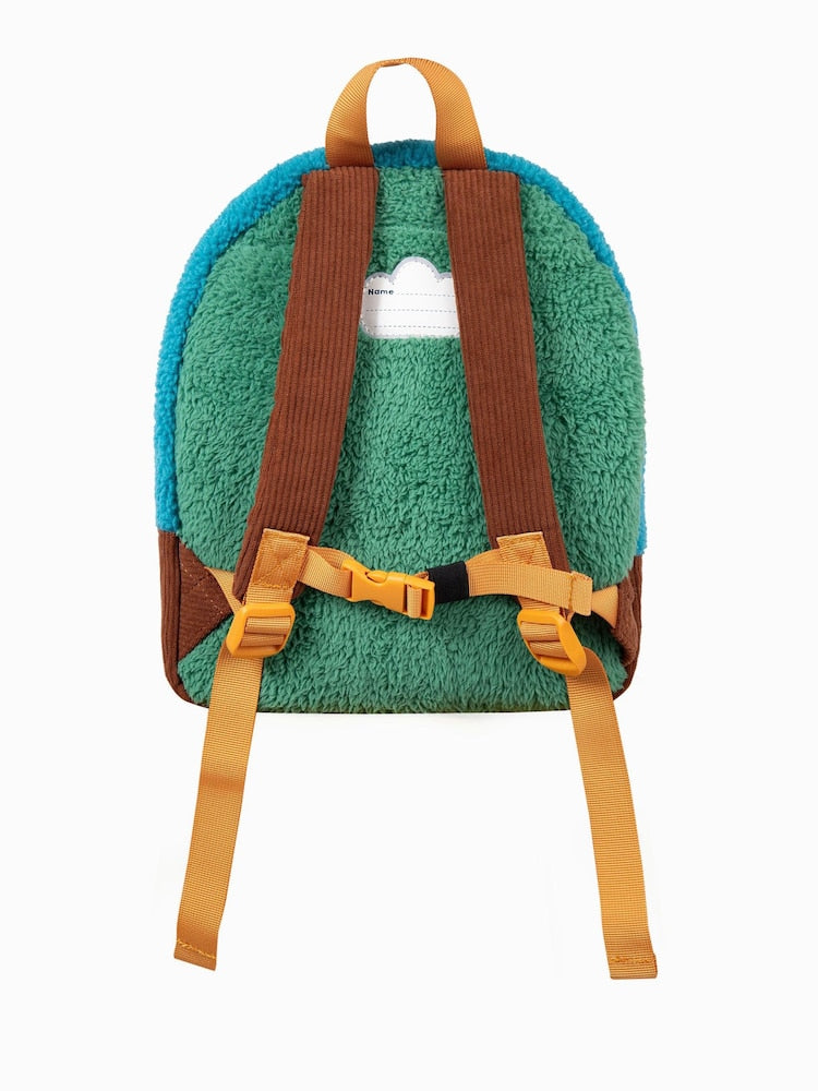 Frugi Brown Fleece Character Backpack - Size One
