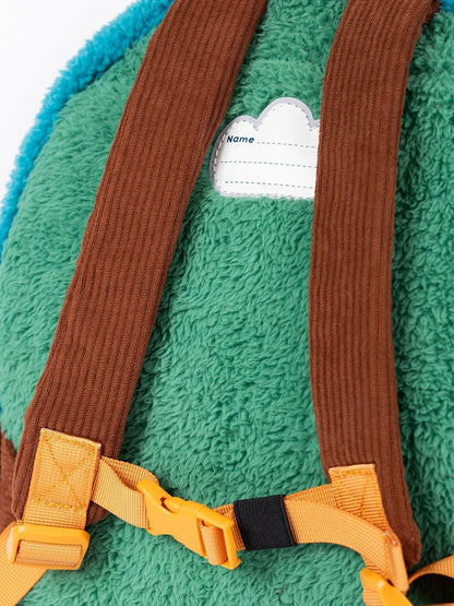 Frugi Brown Fleece Character Backpack - Size One