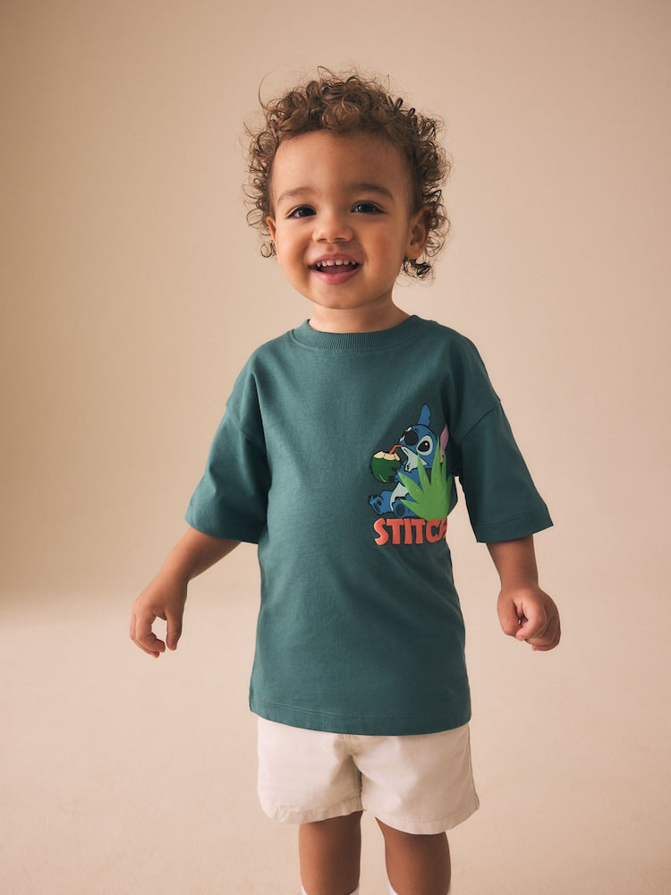 Dark Teal Lilo &amp; Stitch Short Sleeve T-Shirt (3mths-8yrs)