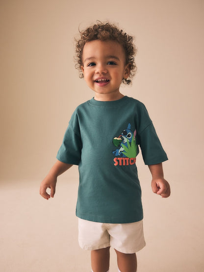 Dark Teal Lilo &amp; Stitch Short Sleeve T-Shirt (3mths-8yrs)