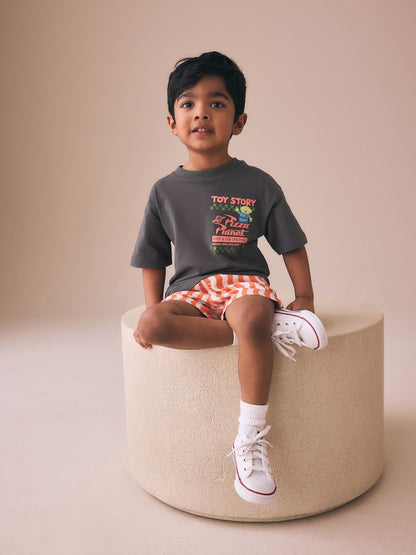 Charcoal Grey Toy Story Short Sleeve T-Shirt (3mths-8yrs)