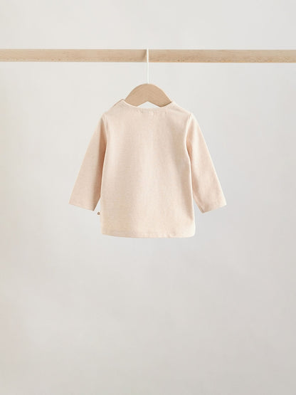 Neutral/Grey Long Sleeve Baby T-Shirts 3 Pack (0mths-2yrs)