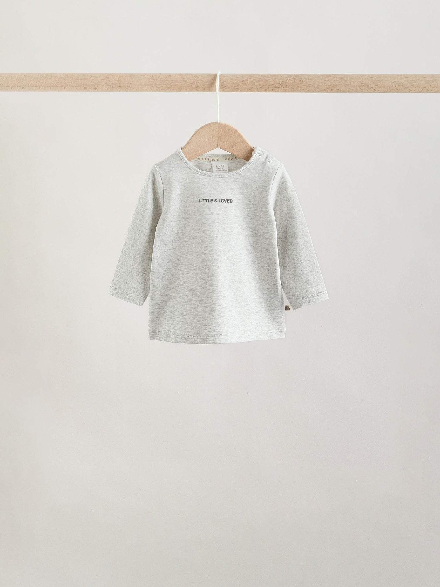Neutral/Grey Long Sleeve Baby T-Shirts 3 Pack (0mths-2yrs) - Size Up to 1 Month (56cm)