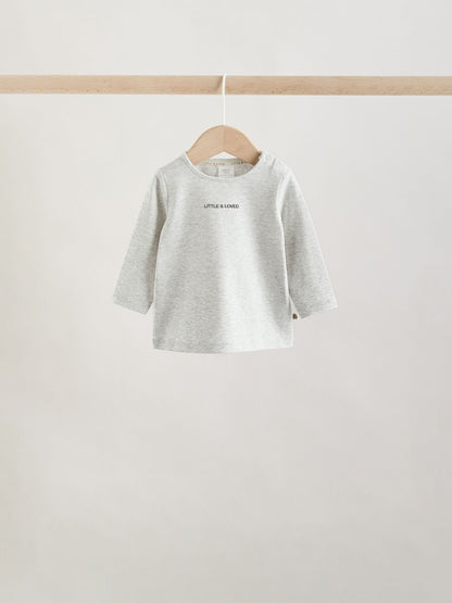 Neutral/Grey Long Sleeve Baby T-Shirts 3 Pack (0mths-2yrs) - Size Up to 1 Month (56cm)