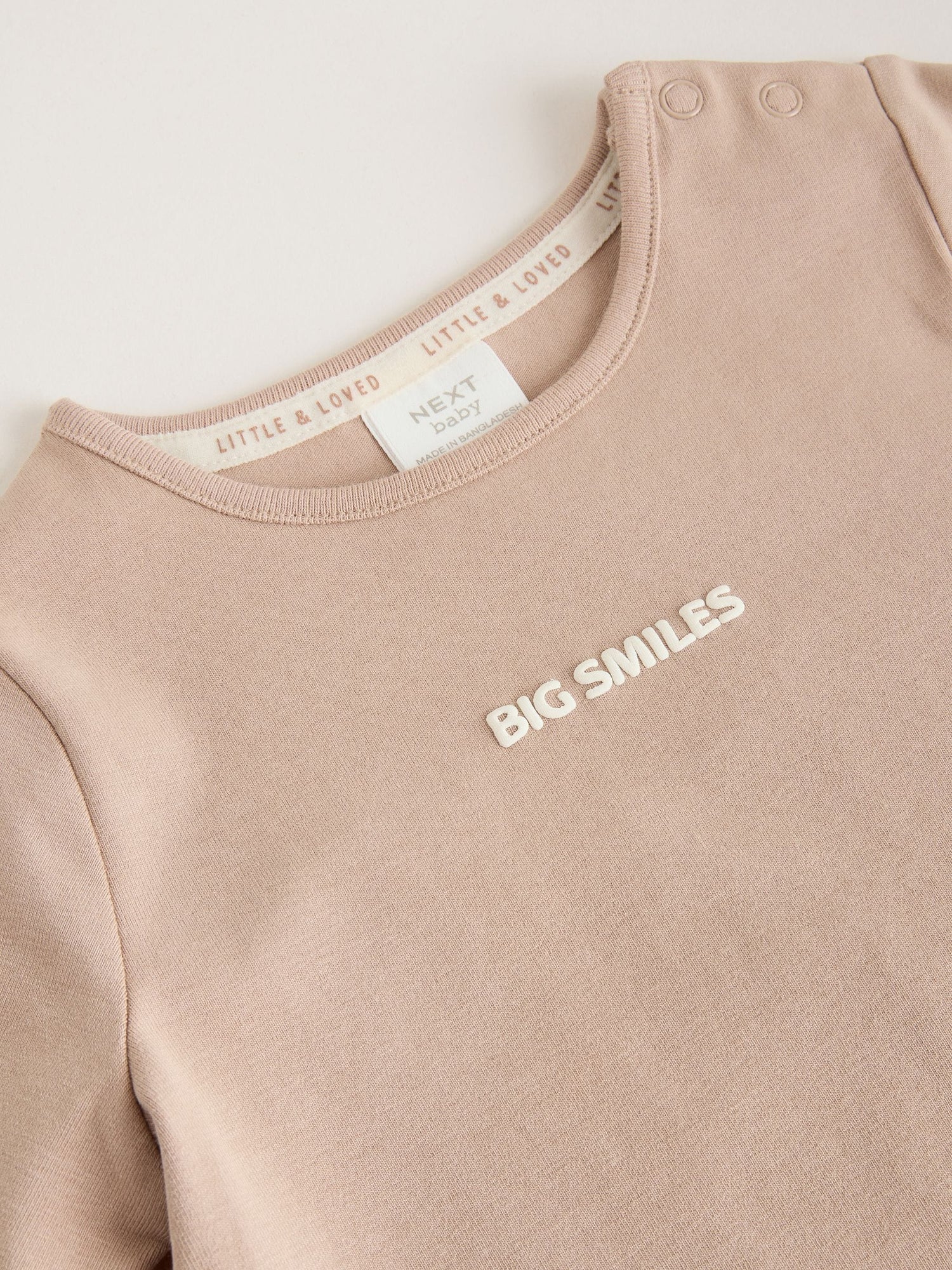 Neutral/Grey Long Sleeve Baby T-Shirts 3 Pack (0mths-2yrs) - Size Up to 1 Month (56cm)