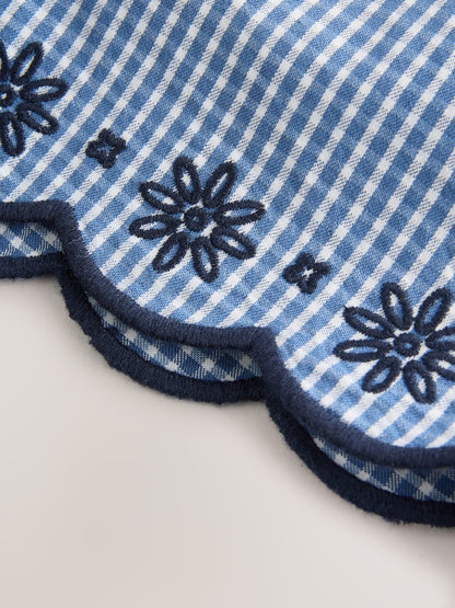 Navy Gingham Blouse And Shorts Co-ord Set (3mths-8yrs)