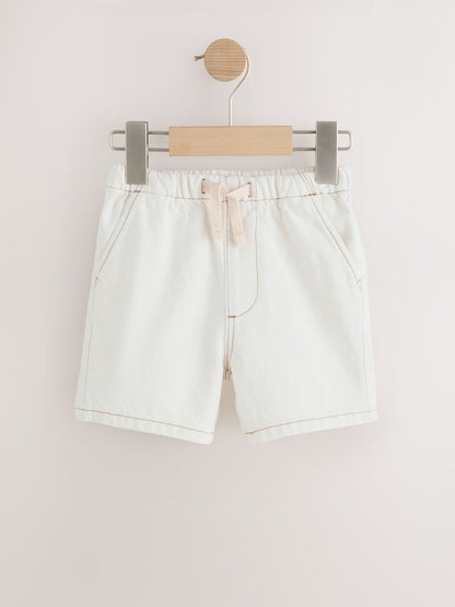 Ecru Pull On Loose Denim