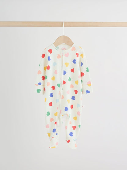Blue/White Sleepsuits 3 Pack (0mths-2yrs)