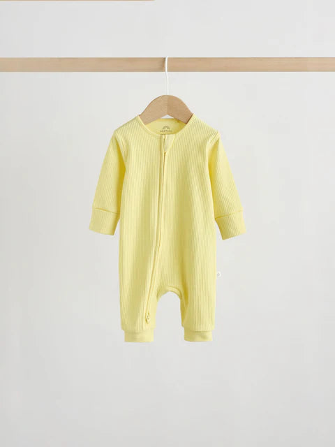Multi Brights Two Way Zip Baby Sleepsuits 3 Pack (0mths-3yrs)