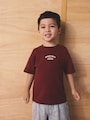 Berry Red Slogan Short Sleeve Back Print T-Shirt (3mths-7yrs) - Size 3-6 Months (62-68cm)