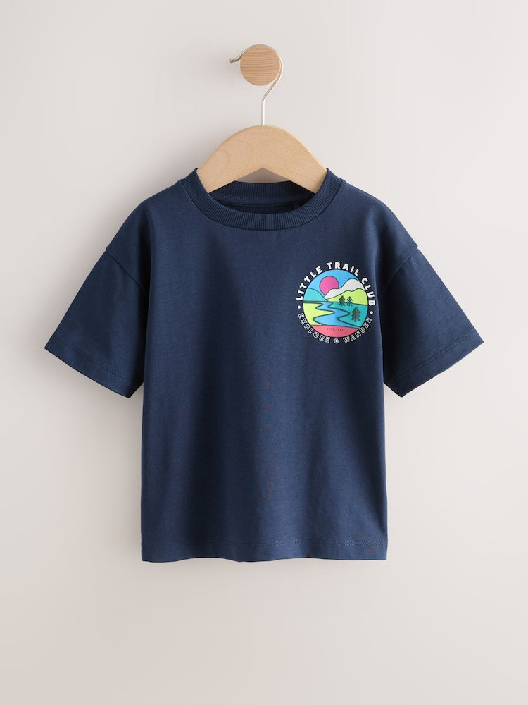 Navy Blue Trail Scene