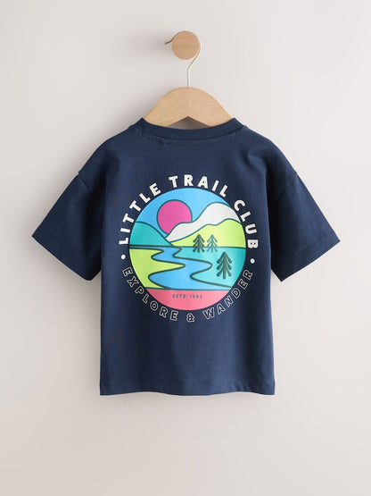 Navy Blue Trail Scene