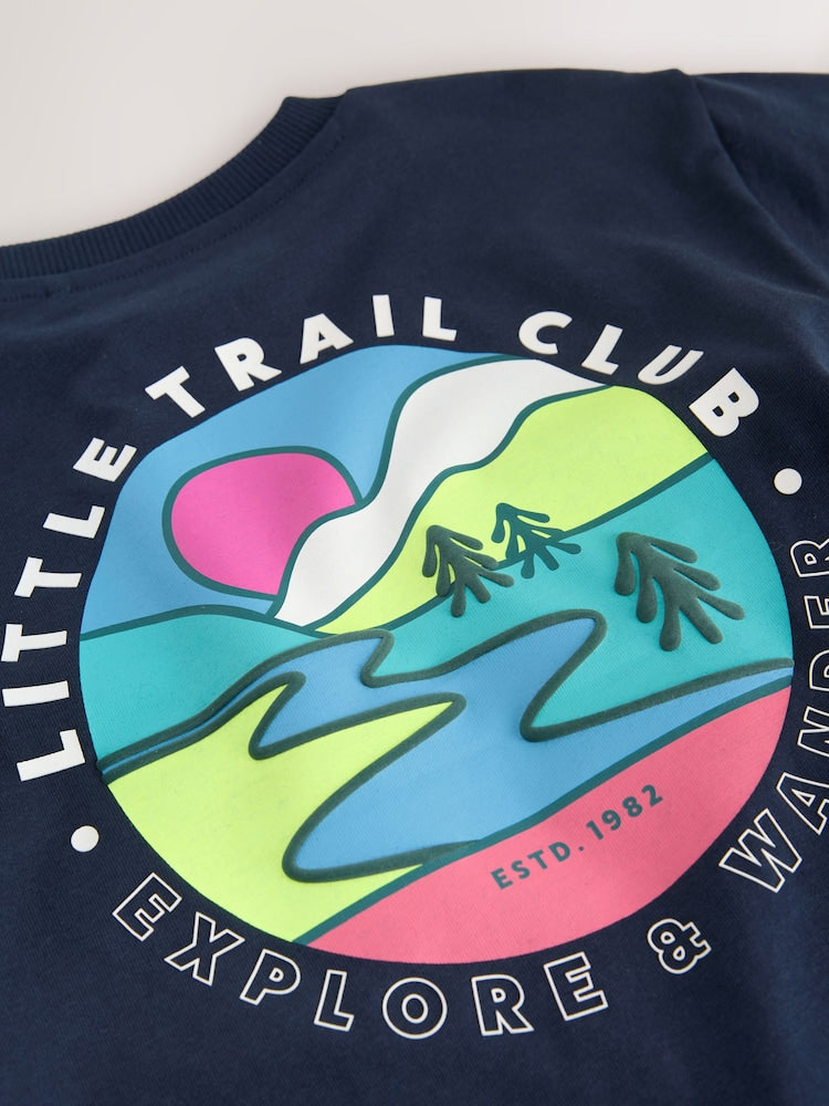 Navy Blue Trail Scene