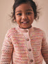 Fluro Orange Knitted Cardigan (3mths-10yrs) - Size 3-6 Months (62-68cm) - Fluro Orange Knitted