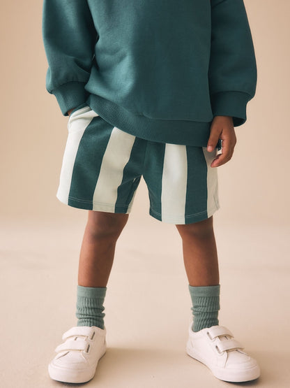 Dark Green Crew Neck Sweatshirt and Shorts Set (3mths-7yrs) (3mths-7yrs)