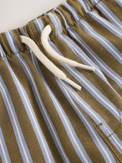 Khaki/Blue Stripe