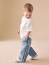 Light Blue Side Stripe Wide Fit Jeans (3mths-7yrs) - Light Blue Side Stripe / 12-18 Months (80-86cm)