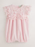 Baker by Ted Baker Lace Overlay Cotton Romper - Up To 3 Months (50 - 62cm)