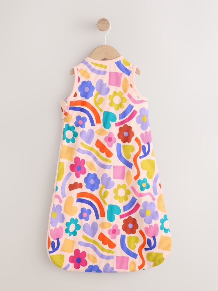 Pink/Purple Floral 1 Tog Sleeveless Baby Sleep Bag